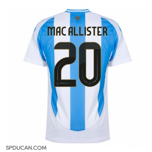 Muški Nogometni Dres Argentina Alexis Mac Allister #20 Domaci Copa America 2024 Kratak Rukav